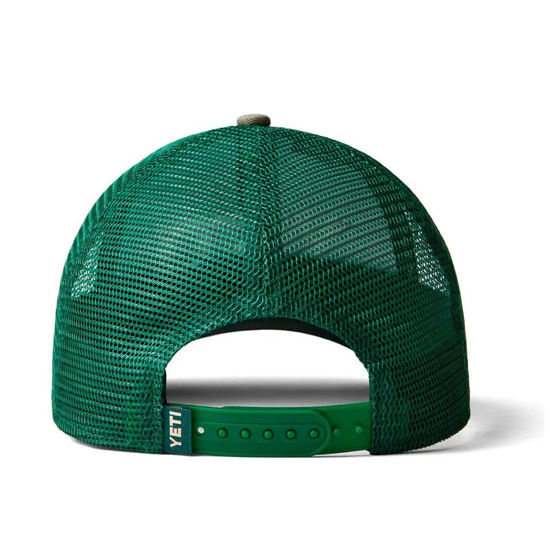 YETI CAMO LOGO BADGE TRUCKER HAT OLIVE | GORRA TRUCKER AJUSTABLE - Imagen 4
