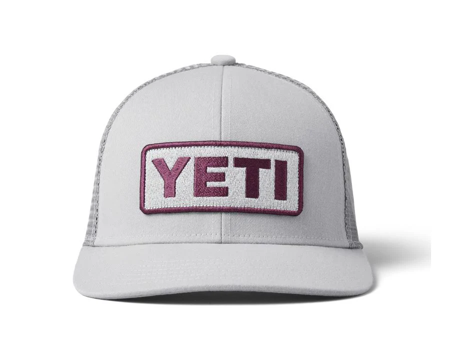 YETI LOGO BADGE TRUCKER HAT GREY | GORRA TRUCKER AJUSTABLE - Imagen 3
