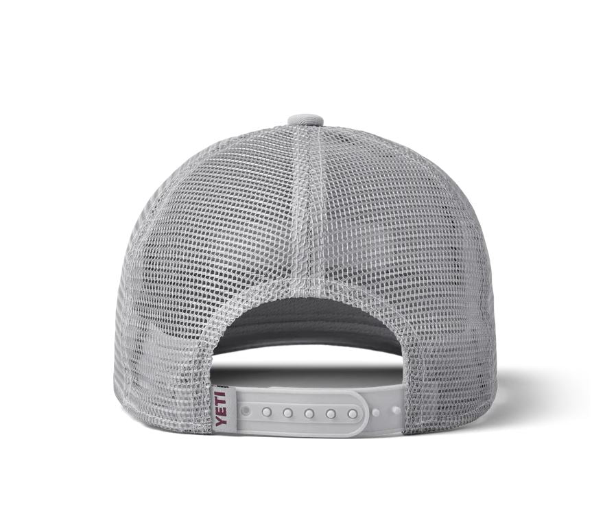 YETI LOGO BADGE TRUCKER HAT GREY | GORRA TRUCKER AJUSTABLE - Imagen 4