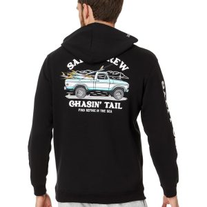SALTY CREW OFF ROAD HOOD FLEECE  BLACK