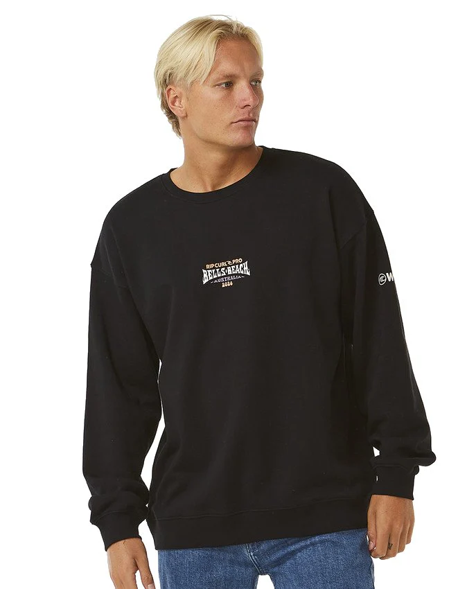 RIP CURL SUDADERA PRO 2024 CREW BLACK