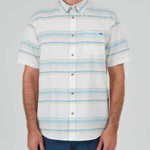 SALTY CREW CORTES WOVEN OFF WHITE | CAMISA DE MANGA CORTA CON DISEÑO NÁUTICO