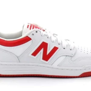 NEW BALANCE 480 WHITE/RED BB480LTR | ZAPATILLAS CLÁSICAS DE BALONCESTO