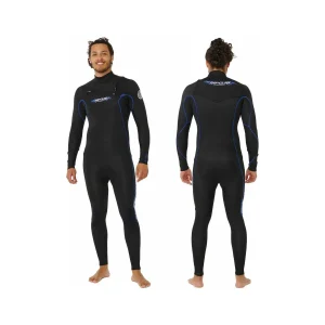 RIP CURL DAWN PATROL PERFORMANCE 3/2 2024 CHEST ZIP FLAME BLACK