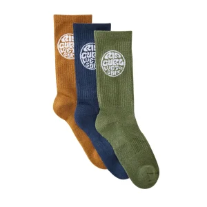 RIP CURL WETTY CREW SOCK 3 PACK | CALCETINES DE CAÑA MEDIA