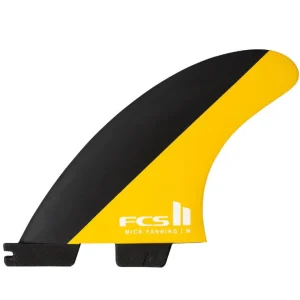 FCS II MF PC TRI-SET M BLACK/MANGO | JUEGO DE QUILLAS TRI-FIN TALLA M