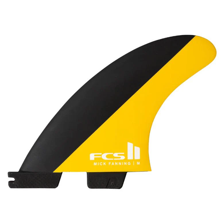 FCS II MF PC TRI-SET L BLACK/MANGO | JUEGO DE QUILLAS TRI-FIN TALLA L