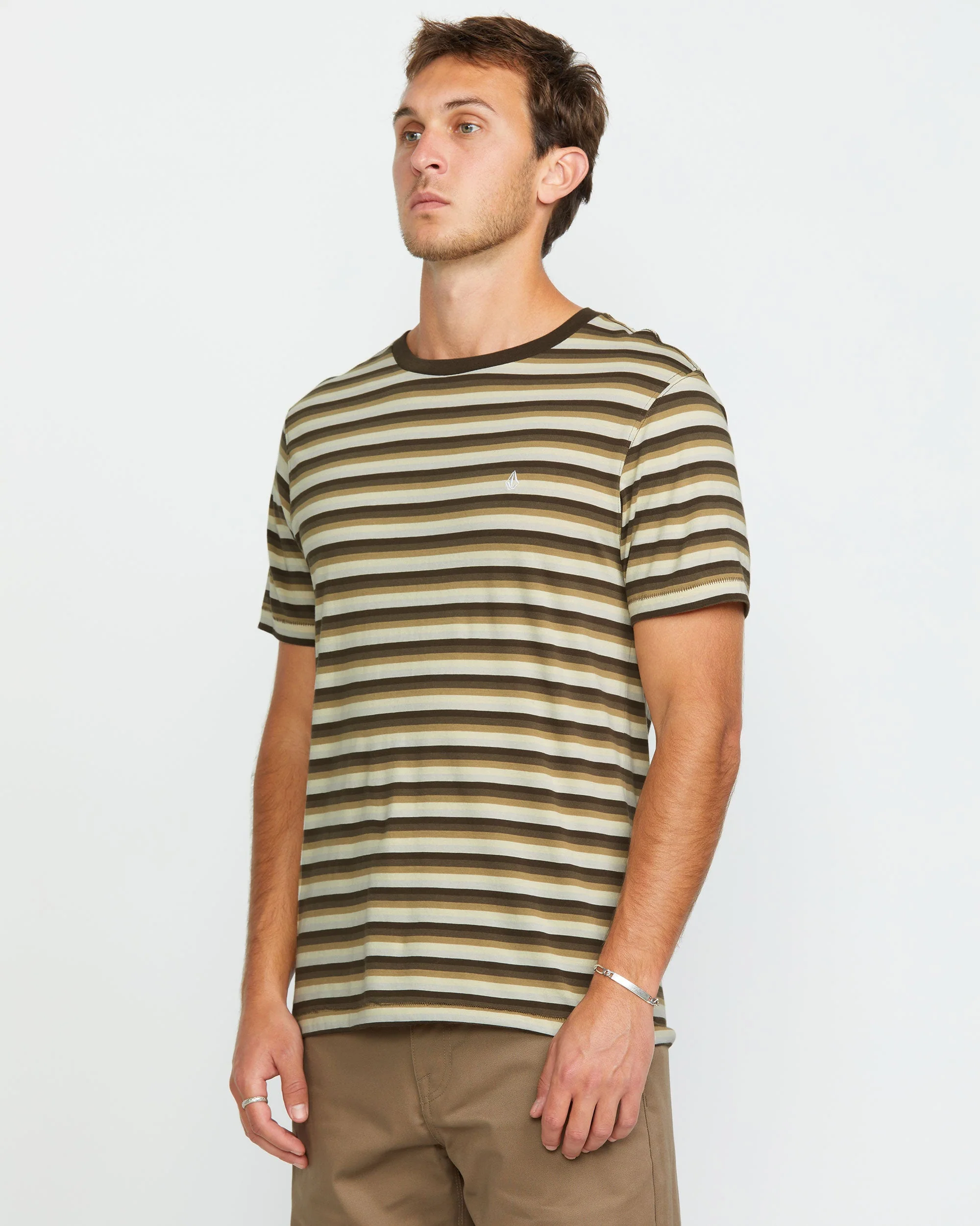 VOLCOM LEVEL STONE CREW SS | CAMISETA DE RAYAS - Imagen 5