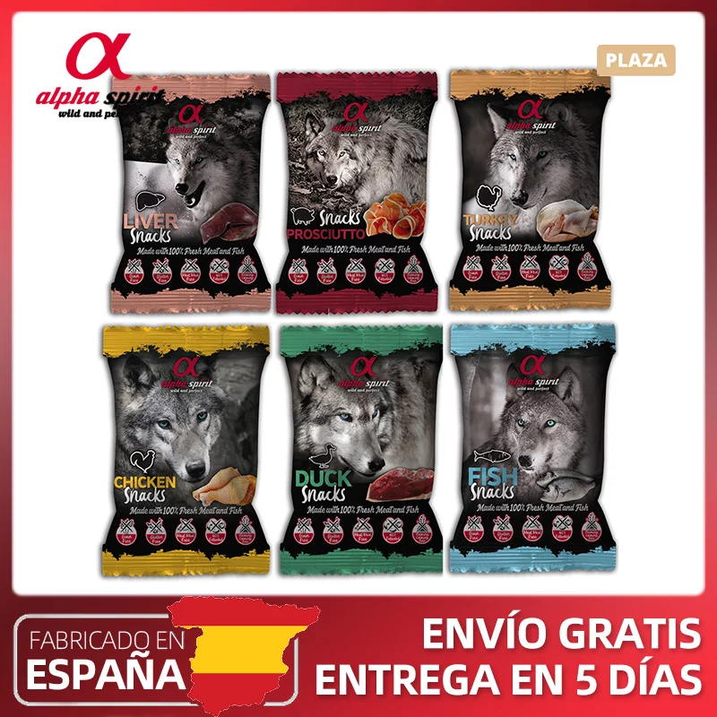 ALPHA SPIRIT Snacks para Perros 24 Bolsas - Imagen 2