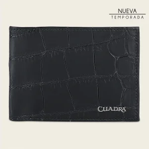 Cartera en piel genuina de alligator para caballero