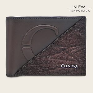 Cartera en piel genuina de elefante para caballero