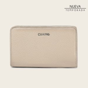 Cartera en piel genuina para dama
