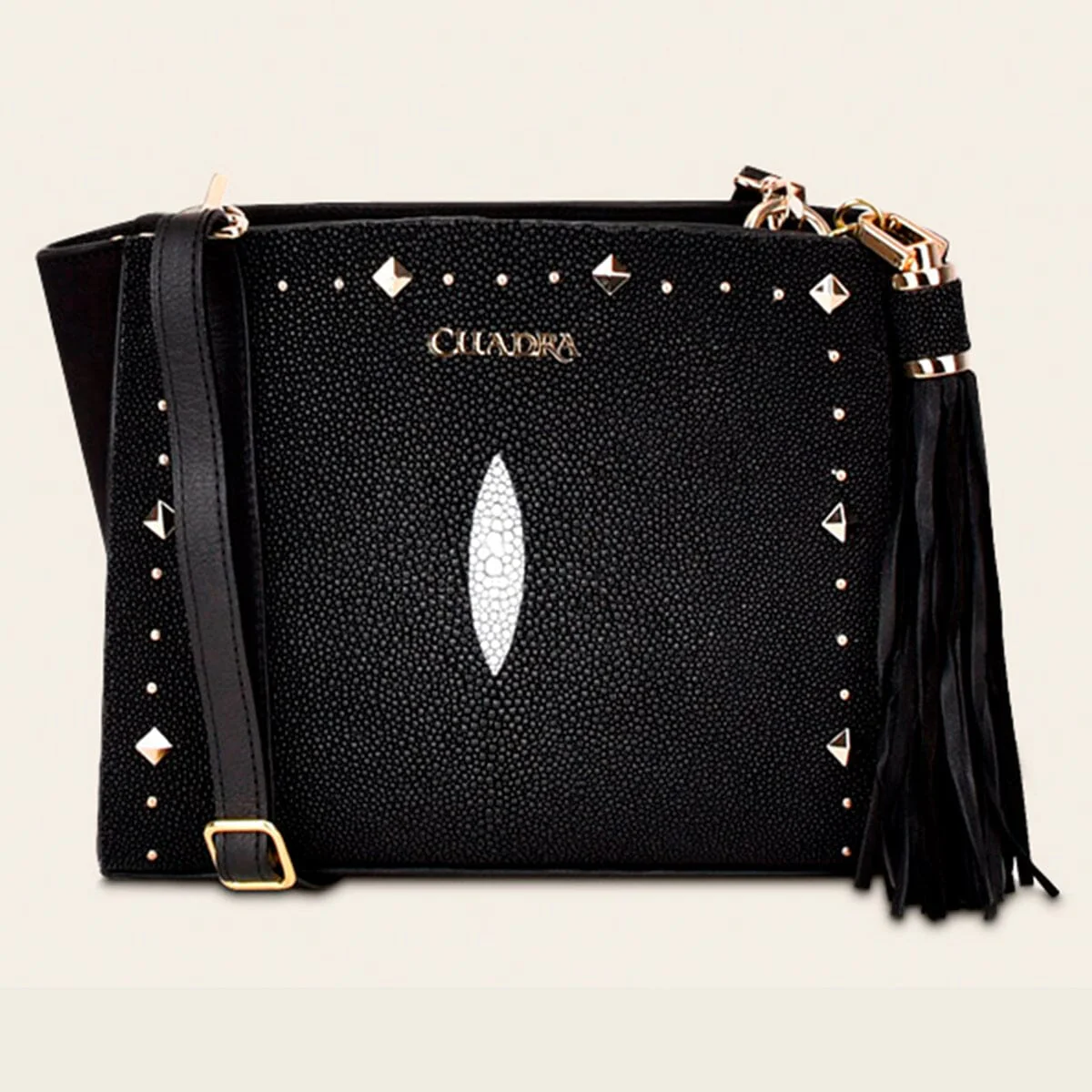 Crossbody en piel genuina de mantarraya para dama - Imagen 2