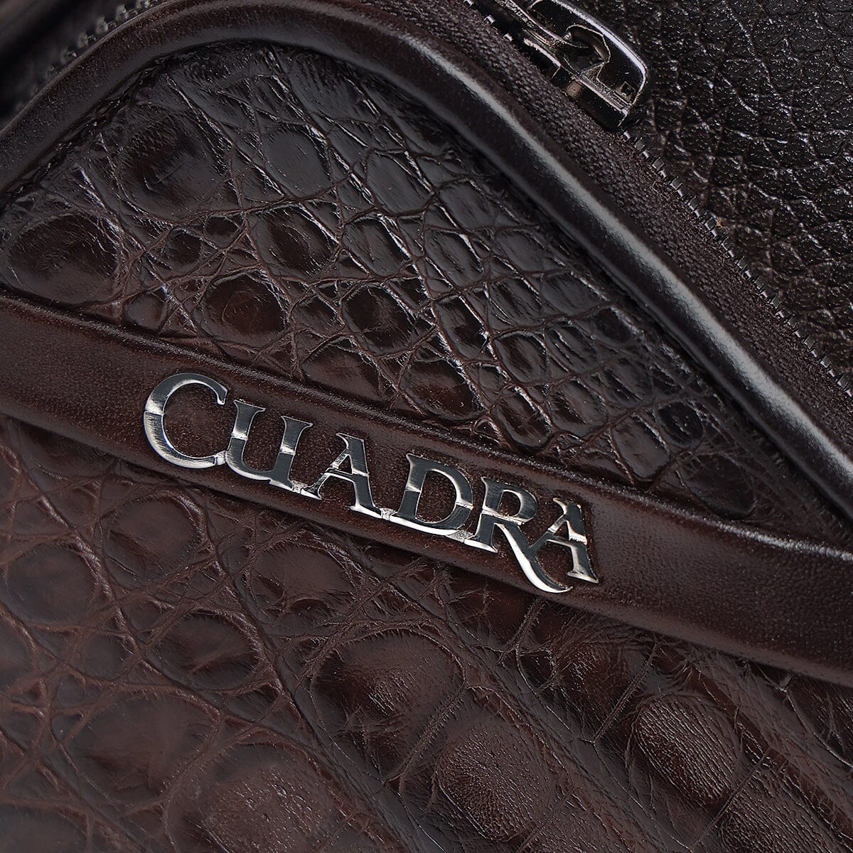 Bandolera en piel genuina de fuscus para caballero - Imagen 3