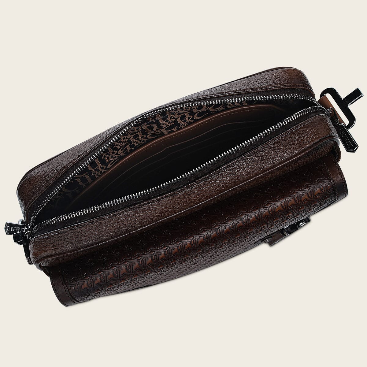 Bandolera en piel genuina para caballero - Imagen 7