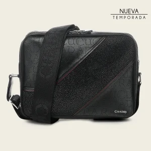 Bandolera en piel genuina de mantarraya para caballero