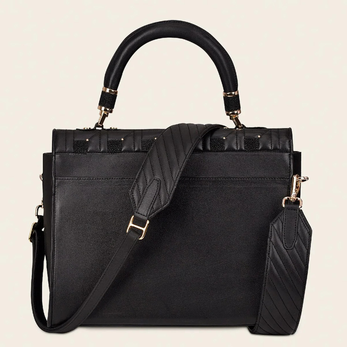 Bolso con piel de mantarraya y cristales - Imagen 7