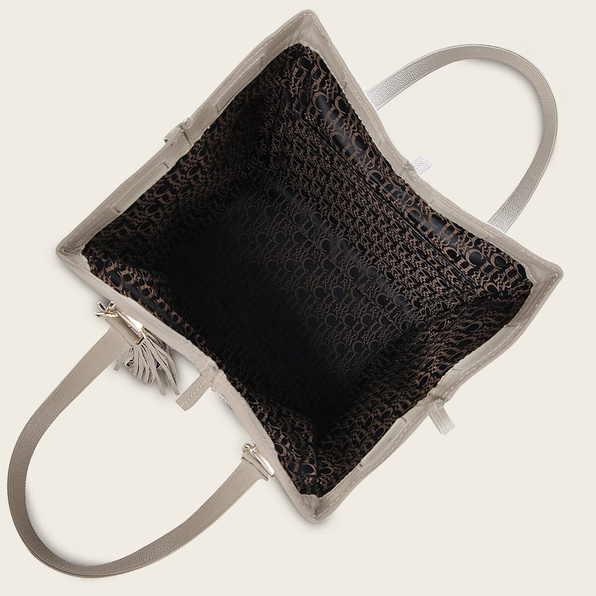 Bolso tote en piel genuina de pitón para dama - Imagen 5