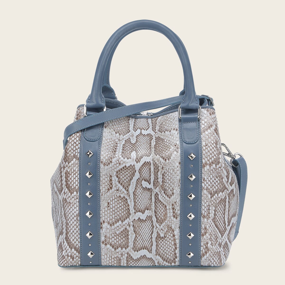 Tote en piel genuina de pitón para dama - Imagen 8