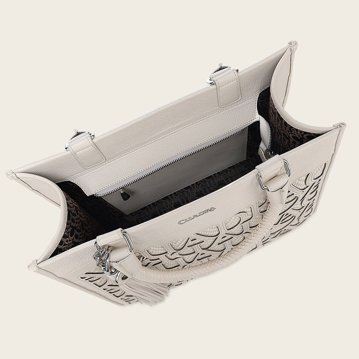 Bolso tote en piel genuina para dama - Imagen 6