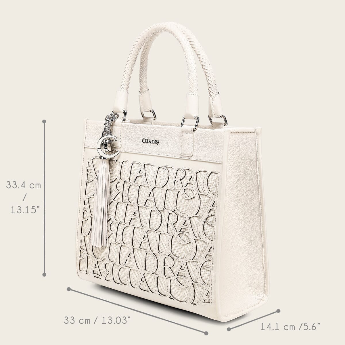 Bolso tote en piel genuina para dama - Imagen 9