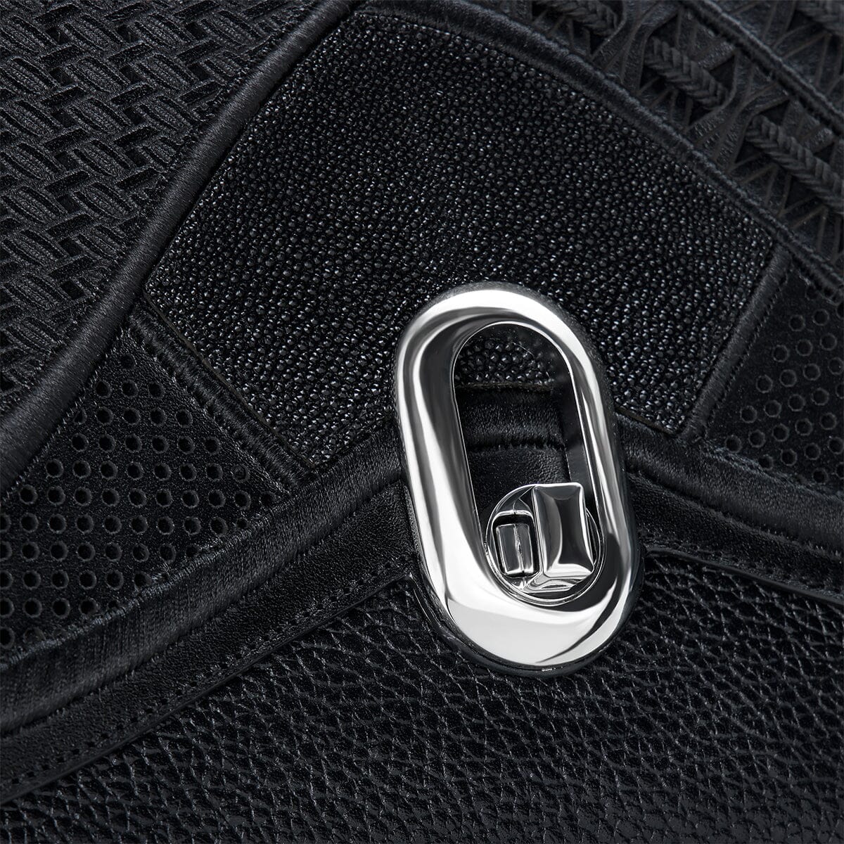 Bolso de hombro en piel genuina de mantarraya para dama - Imagen 7