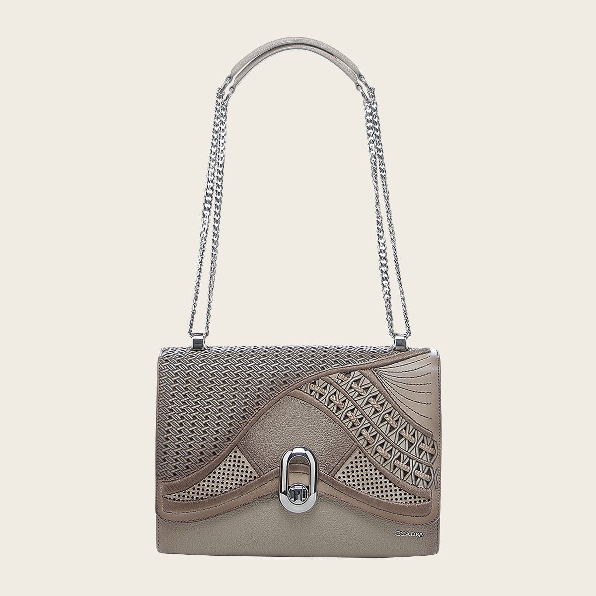 Bolso de hombro para dama en piel genuina - Imagen 2