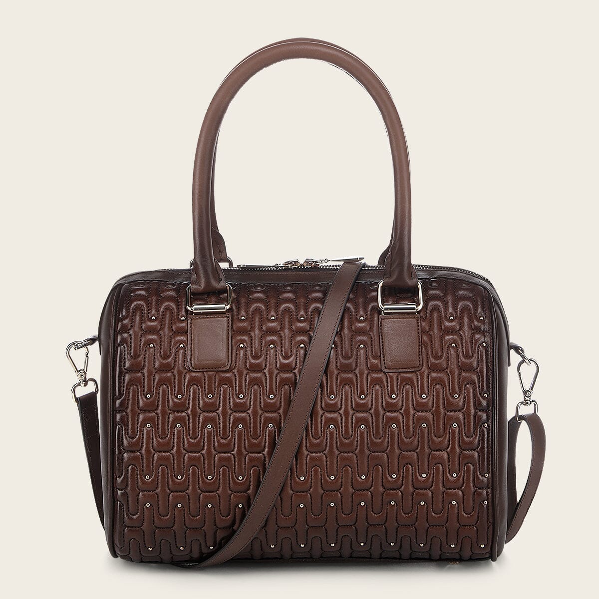 Bolso de hombro en piel genuina de cordero para dama - Imagen 7