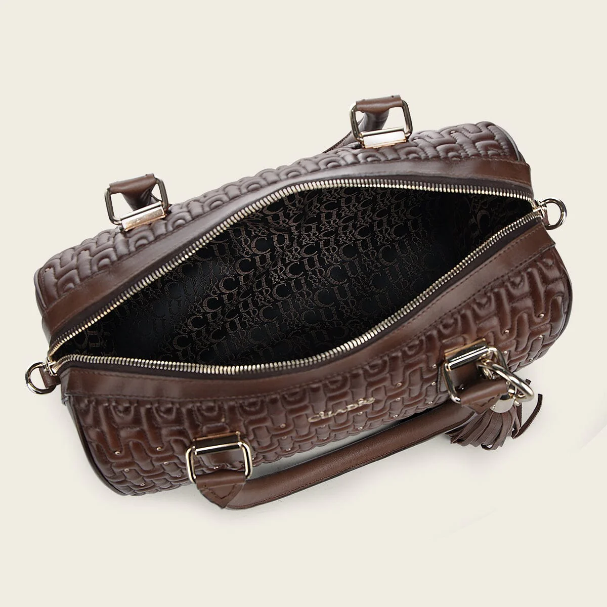 Bolso de hombro en piel genuina de cordero para dama - Imagen 5