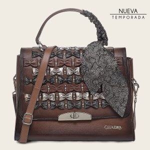 Bolso de mano en piel genuina para dama