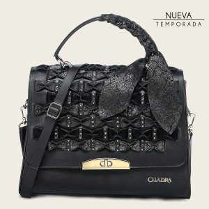 Bolso de mano en piel genuina para dama