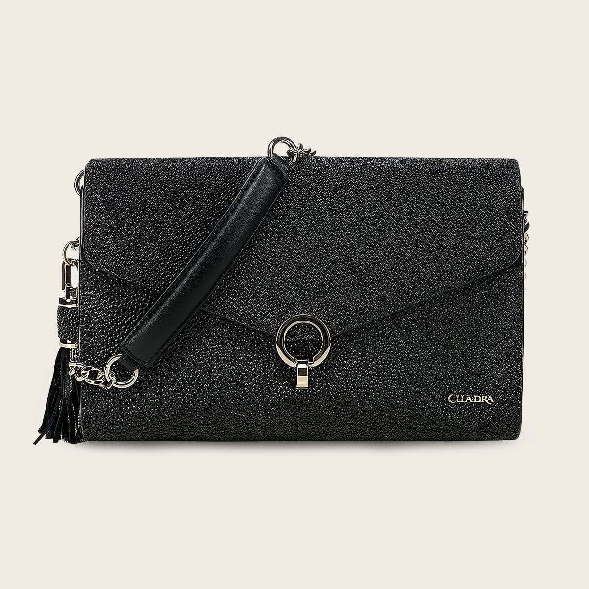 Bolso clutch en piel genuina de mantarraya para dama - Imagen 6