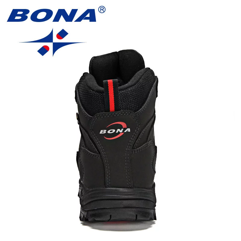 BONA-Botas de felpa de alta calidad para hombre, botines cálidos de nieve, zapatillas de deporte de cuero, Mansculino, invierno, 2022 - Imagen 4