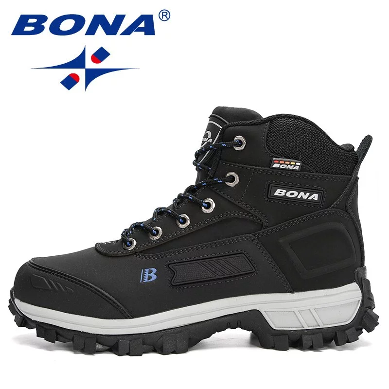 BONA-Botas de senderismo a los tobillos para hombre, calzado de entrenamiento para caminar, de felpa, cálido, para deportes al aire libre, Pro-Mountain, 2020 - Imagen 5