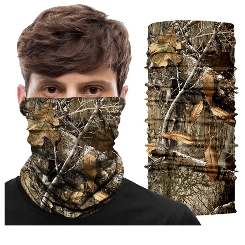 Bandana mágica táctica de caza Multicam, máscara de tubo de polaina de cuello de camuflaje, Shemagh, bufandas de senderismo, tocado multifuncional Realtree - Imagen 2