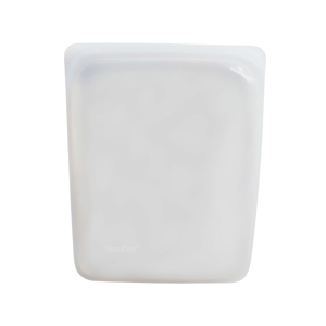 Bolsa de silicona platino reutilizable grande