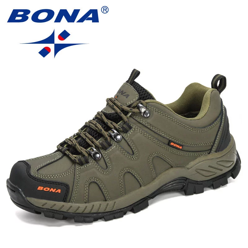 Bona Zapatos de Senderismo, Zapatillas Deportivas con Cordones, Estilo Clásico, Calzado para Correr al Aire Libre y Excursiones, Adecuado para Hombre, Novedad, Envío Rápido y Gratis