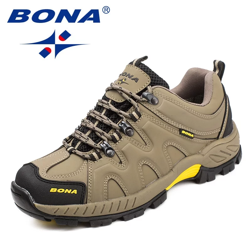 Bona Zapatos de Senderismo, Zapatillas Deportivas con Cordones, Estilo Clásico, Calzado para Correr al Aire Libre y Excursiones, Adecuado para Hombre, Novedad, Envío Rápido y Gratis - Imagen 4