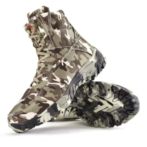 Botas Militares de Camuflaje Impermeables.