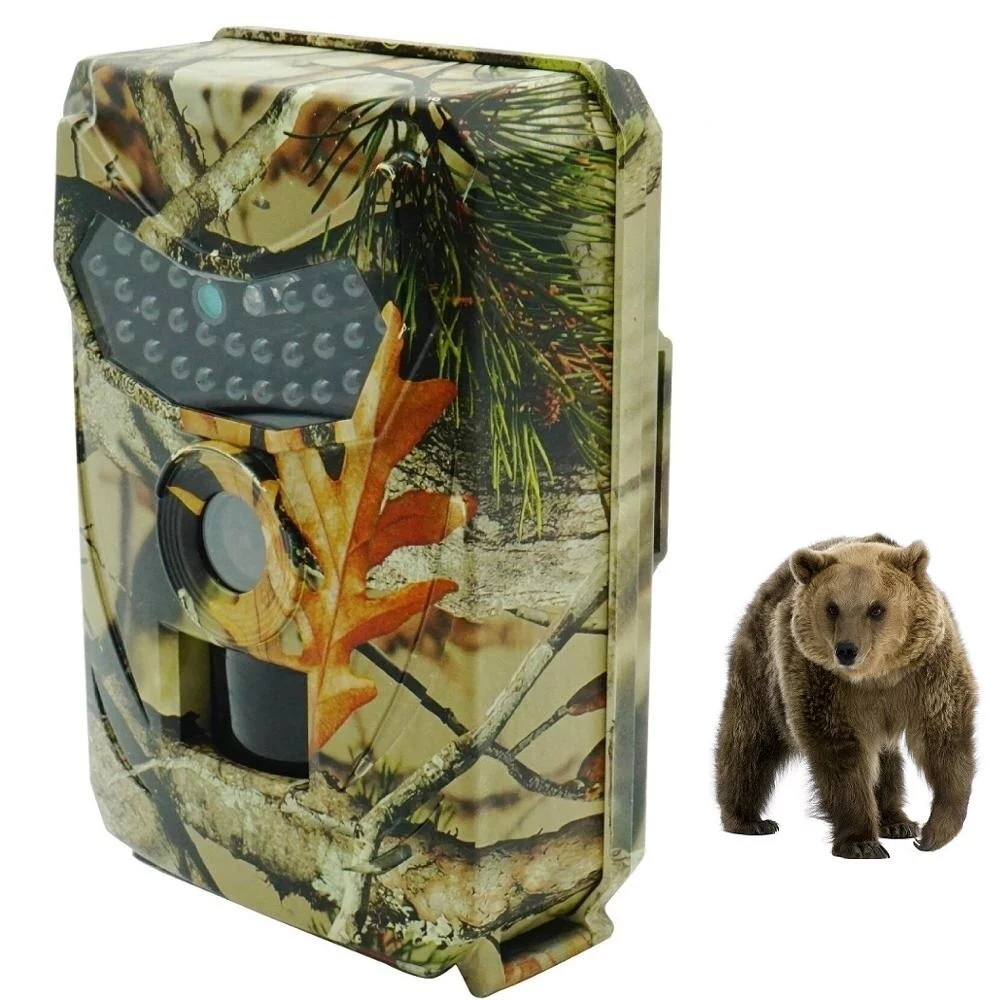 Cámara de caza al aire libre 12MP, Detector de animales salvajes, cámara de rastreo HD impermeable, monitoreo infrarrojo, detección de calor, visión nocturna - Imagen 2