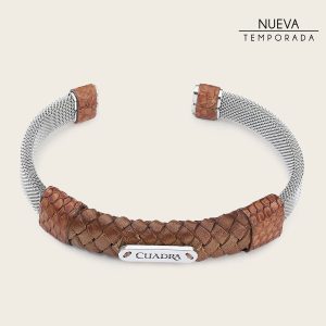 Pulsera en piel genuina de lizard para caballero