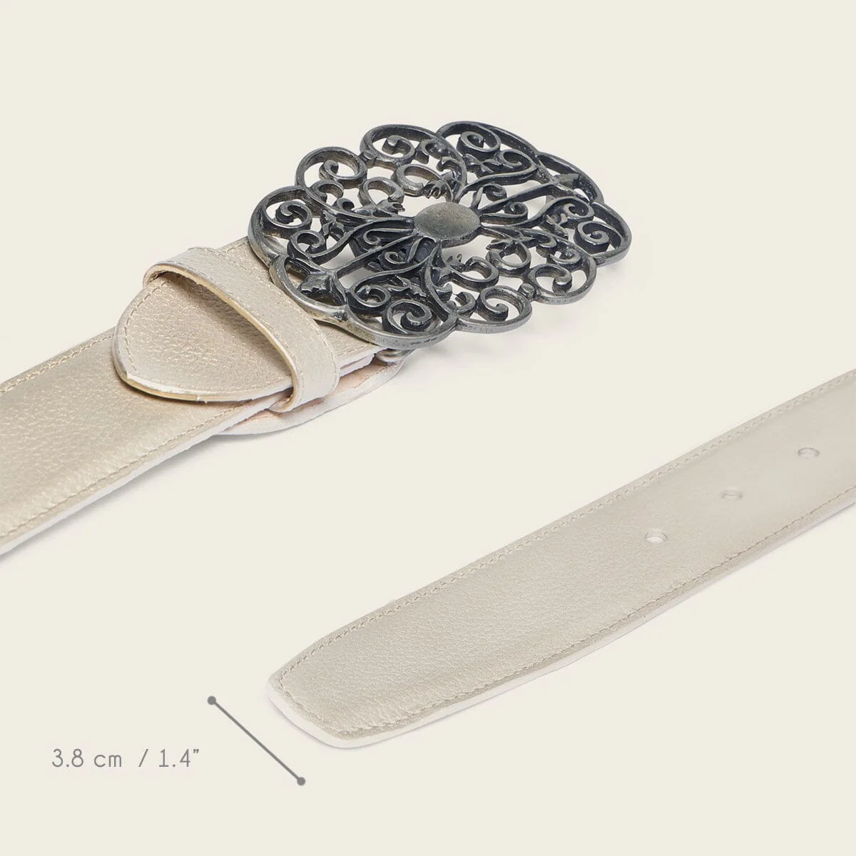 Cinturón en piel genuina para dama - Imagen 5