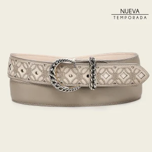 Cinturón en piel genuina para dama