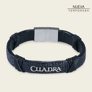 Pulsera en piel genuina de lizard para caballero