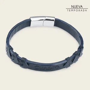 Pulsera en piel genuina de lizard para caballero
