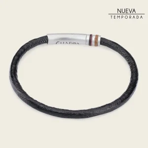 Pulsera en piel genuina de lizard para caballero