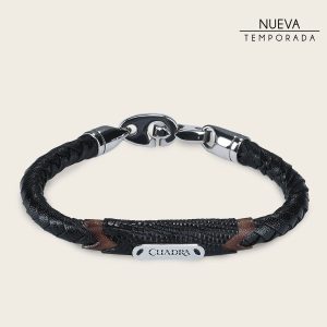 Pulsera para caballero en piel genuina de lizard