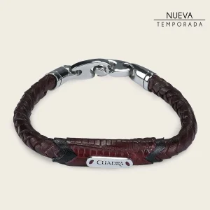 Pulsera para caballero en piel genuina de lizard