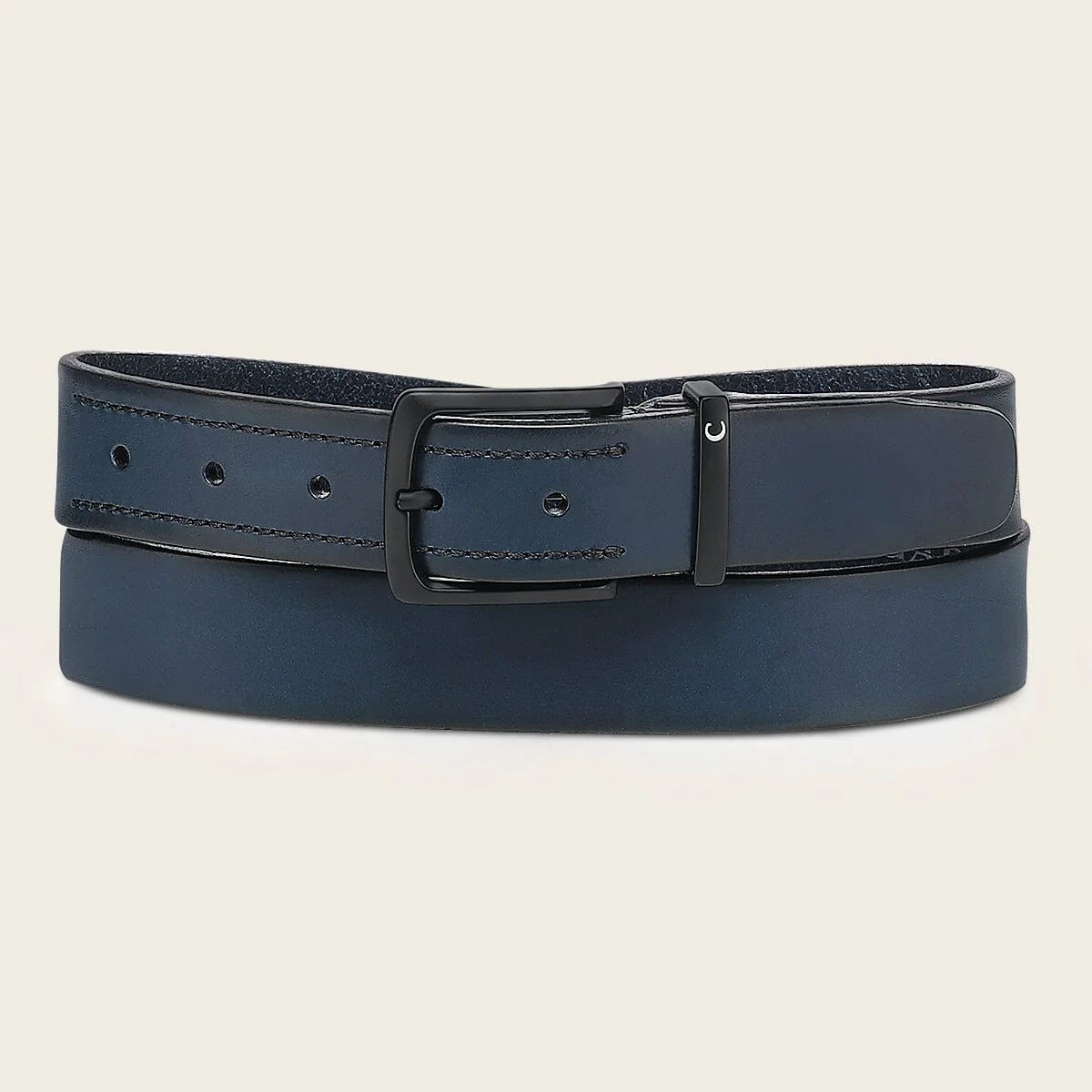 Cinturón de vestir en piel genuina para caballero - Imagen 5