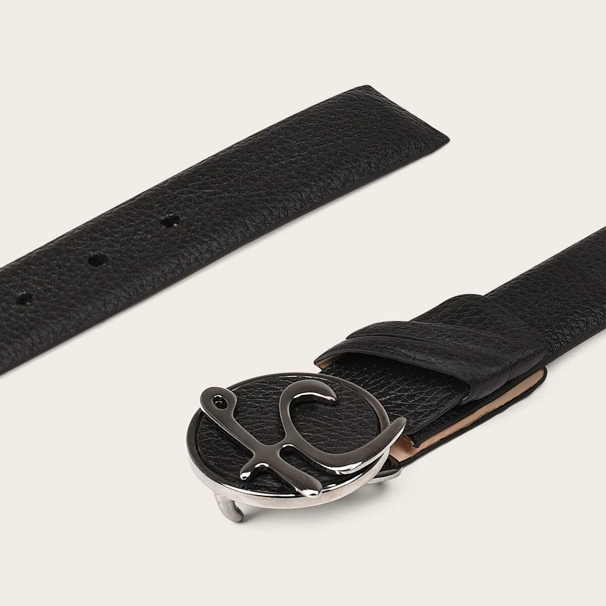 Cinturón casual en piel genuina de venado para caballero - Imagen 4